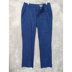 Under Armour Pants Mens 32x32 Blue Printed Match Play Loose Straight Leg Golf
